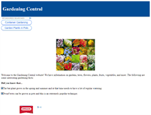Tablet Screenshot of gardeningcentral.org